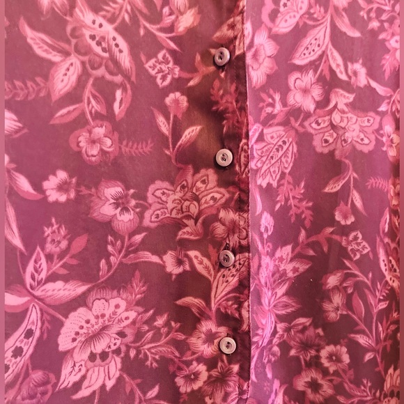 VTG Floral Button-up Blouse - Picture 6 of 7